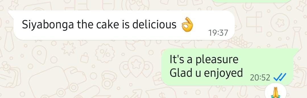 Real customer WhatsApp feedback 4