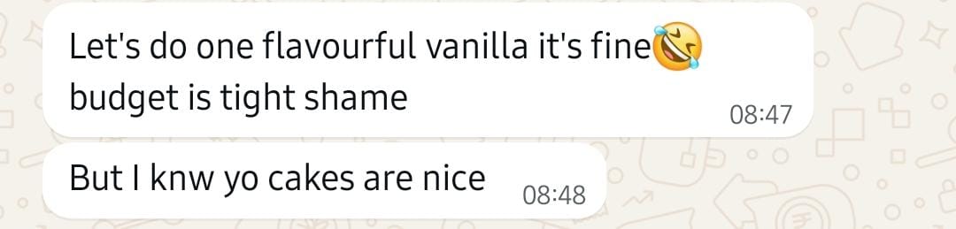Real customer WhatsApp feedback 7